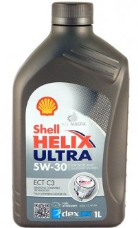 550042830 Моторное масло Shell Helix Ultra ECT C3 5W-30 синтетическое 1 л SHELL подбор по vin на Brocar