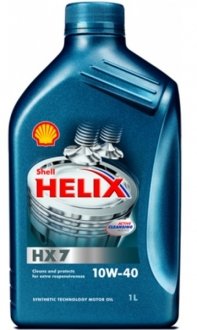 550040293 Моторное масло Shell Helix HX7 10W-40 полусинтетическое 1 л SHELL подбор по vin на Brocar