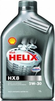 550040535 Моторное масло Shell Helix HX8 Synthetic 5W-30 синтетическое 1 л SHELL подбор по vin на Brocar