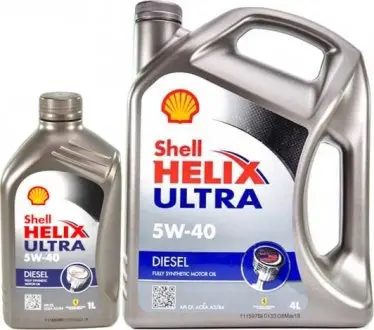 550040551 Моторне масло Shell Helix Diesel Ultra 5W - 40 Синтетичне 1 л SHELL підбір по vin на Brocar