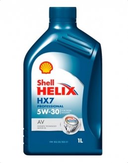 550040006 Моторное масло Shell Helix HX7 5W-30 полусинтетическое 1 л SHELL подбор по vin на Brocar
