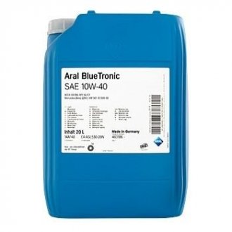 10487 Моторне масло Aral BlueTronic 10W-40 Напівсинтетичне 20 л ARAL підбір по vin на Brocar