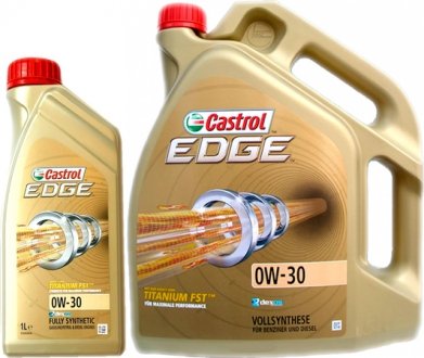 CASEDGE0W301L Моторное масло Castrol EDGE Titanium FST 0W-30 синтетическое 1 л CASTROL подбор по vin на Brocar