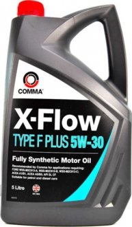XFFP5L Моторное масло Comma X-Flow Type F PLUS 5W-30 синтетическое 5 л COMMA подбор по vin на Brocar