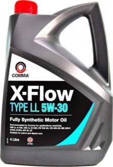 XFLL4L Моторное масло Comma X-Flow Type LL 5W-30 синтетическое 4 л COMMA підбір по vin на Brocar