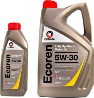 ECR1L Моторное масло Comma Ecoren 5W-30 синтетическое 1 л COMMA подбор по vin на Brocar