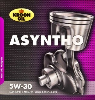 20029 Моторное масло Kroon Oil Asyntho 5W-30 синтетическое 5 л KROON OIL подбор по vin на Brocar
