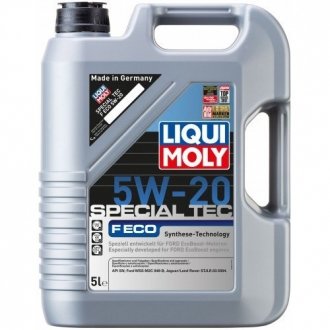 3841 Моторное масло Liqui Moly Special Tec F Eco 5W-20 синтетическое 5 л LIQUI MOLY підбір по vin на Brocar