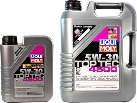 2317 Моторное масло Liqui Moly Top Tec 4500 5W-30 полусинтетическое 1 л LIQUI MOLY подбор по vin на Brocar