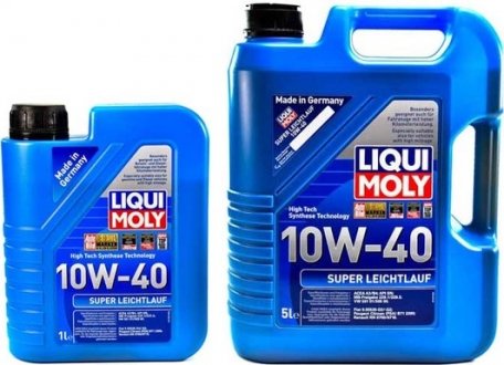 1928 Моторне масло Liqui Moly Super Leichtlauf 10W-40 Напівсинтетичне 1 л LIQUI MOLY підбір по vin на Brocar