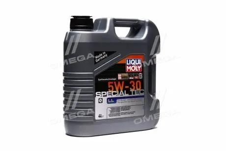 7654 Моторне масло Liqui Moly Special Tec LL 5W - 30 синтетичне 4 л LIQUI MOLY підбір по vin на Brocar