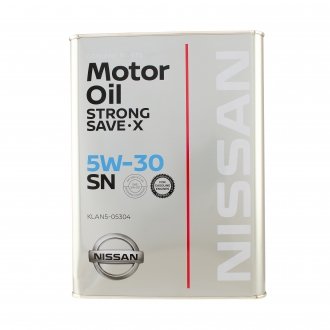 KLAN505304 Моторное масло Nissan / Infiniti Strong Save X 5W-30 синтетическое 4 л NISSAN подбор по vin на Brocar