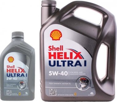 550040552 Моторное масло Shell Helix Ultra l 5W-40 синтетическое 1 л SHELL подбор по vin на Brocar