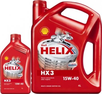 550039969 Моторное масло Shell Helix HX3 15W-40 минеральное 1 л SHELL подбор по vin на Brocar