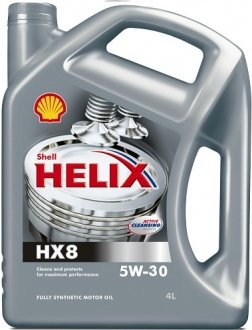 550040422 Моторное масло Shell Helix HX8 Synthetic 5W-30 синтетическое 4 л SHELL подбор по vin на Brocar
