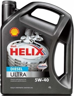550040549 Моторное масло Shell Helix Diesel Ultra 5W-40 синтетическое 4 л SHELL подбор по vin на Brocar