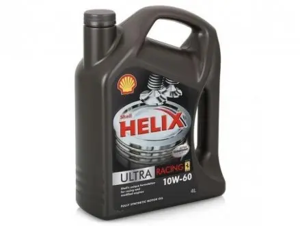 550040622 Моторне масло Shell Helix Ultra Racing 10W-60 синтетичне 4 л SHELL підбір по vin на Brocar