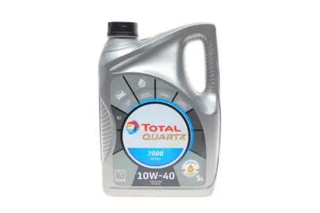 216681 Масло Quartz 7000 Diesel 10W40 (5Л) TOTAL підбір по vin на Brocar