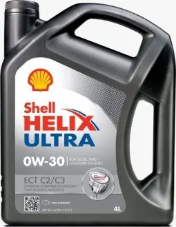 550042353 Масло Shell Helix Ultra ECT С2 / С3 0W - 30 (4 л) SHELL підбір по vin на Brocar