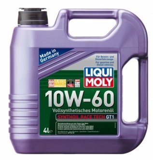 7535 Моторное масло Liqui Moly Synthoil Race Tech GT1 10W-60 синтетическое 4 л LIQUI MOLY подбор по vin на Brocar