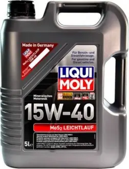 1933 Моторне масло Liqui Moly MoS2 Leichtlauf 15W-40 мінеральне 5 л LIQUI MOLY підбір по vin на Brocar
