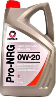 NRG5L Моторное масло Comma Pro-NRG 0W-20 синтетическое 5 л COMMA подбор по vin на Brocar