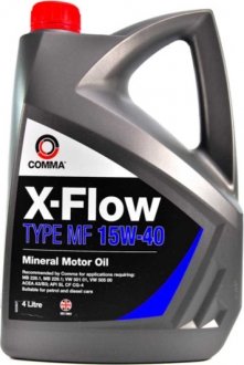 XFMF4L Моторное масло Comma X-Flow Type MF 15W-40 минеральное 4 л COMMA подбор по vin на Brocar