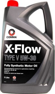 XFV5L Моторное масло Comma X-Flow Type V 5W-30 синтетическое 5 л COMMA подбор по vin на Brocar