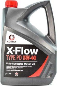 XFPD4L Моторне масло Comma X-Flow Type PD 5W - 40 Синтетичне 4 л COMMA підбір по vin на Brocar