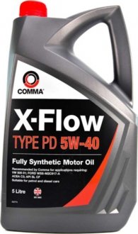 XFPD5L Моторное масло Comma X-Flow Type PD 5W-40 синтетическое 5 л COMMA підбір по vin на Brocar