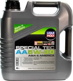 7516 Моторне масло Liqui Moly Special Tec AA 5W - 30 синтетичне 4 л LIQUI MOLY підбір по vin на Brocar