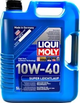 1929 Моторне масло Liqui Moly Super Leichtlauf 10W-40 Напівсинтетичне 5 л LIQUI MOLY купити з гарантією на Brocar 1929 Моторне масло Liqui Moly Super Leichtlauf 10W-40 Напівсинтетичне 5 л LIQUI MOLY підбір по vin на Brocar