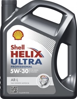 550040192 Моторное масло Shell Hellix Ultra Professional AR-L 5W-30 синтетическое 5 л SHELL подбор по vin на Brocar