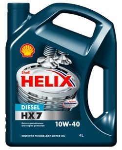 550040425 Моторное масло Shell Helix HX7 Diesel 10W-40 полусинтетическое 4 л SHELL подбор по vin на Brocar