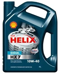 550040425 Моторне масло Shell Helix HX7 Diesel 10W-40 Напівсинтетичне 4 л SHELL підбір по vin на Brocar