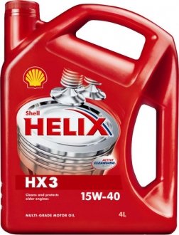 550039926 Моторное масло Shell Helix HX3 15W-40 минеральное 4 л SHELL подбор по vin на Brocar