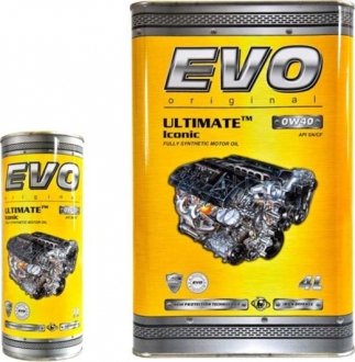 EVOULTIMATEICONIC0W401L Моторное масло EVO Ultimate Iconic 0W-40 синтетическое 1 л EVO підбір по vin на Brocar
