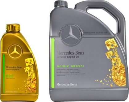 000989940211ALED Моторное масло Mercedes-Benz / Smart PKW-Synthetic MB 229.51 5W-30 синтетическое 1 л MERCEDES підбір по vin на Brocar