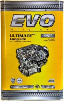 EVOULTIMATELONGLIFE5W304L Моторное масло EVO Ultimate LongLife 5W-30 синтетическое 4 л EVO підбір по vin на Brocar