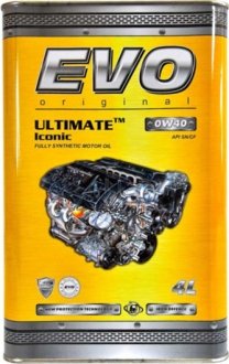 EVOULTIMATEICONIC0W404L Моторное масло EVO Ultimate Iconic 0W-40 синтетическое 4 л EVO підбір по vin на Brocar