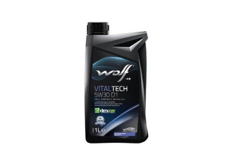 8332241 Моторное масло Wolf Vitaltech D1 5W-30 синтетическое 1 л WOLF підбір по vin на Brocar