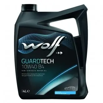 8303814 Моторне масло Wolf Guardtech B4 10W-40 Напівсинтетичне 4 л WOLF підбір по vin на Brocar