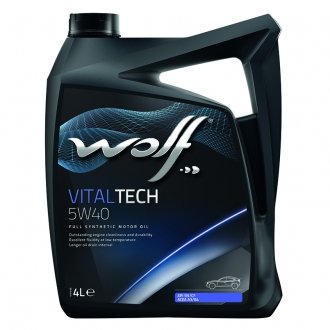 8311192 Моторное масло Wolf Vitaltech 5W-40 синтетическое 4 л Wolf подбор по vin на Brocar