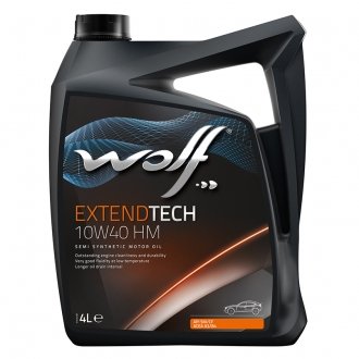 8302213 Моторное масло Wolf Extendtech HM 10W-40 полусинтетическое 4 л Wolf подбор по vin на Brocar