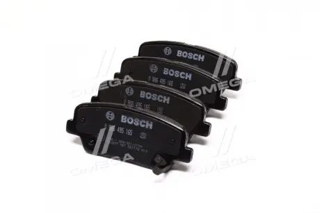 0986495165 Колодка торм. дисковод. HYUNDAI SANTA FE 2.0-2.4 09-,КИА СОРЕНТО 2.0-2.4 09- задн. (пр-во Bosch) BOSCH підбір по vin на Brocar