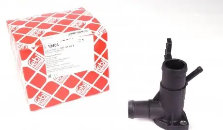 12406 Фланець системи охолодження VW Caddy II 1.6i 95-00 FEBI BILSTEIN підбір по vin на Brocar