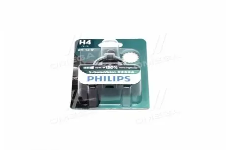 12342XVB1 Лампа розжарювання H4 X-treme VISION 12V 60 / 55W P43t - 38 (+130) 1шт. Blister (пр-во Philips) PHILIPS підбір по vin на Brocar
