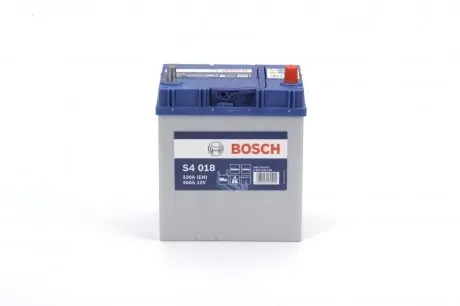 0092S40180 Аккумуляторная батарея 40Ah/330A (187x127x227/+R/B00) Азия BOSCH подбор по vin на Brocar