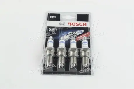 0242232804 Свеча зажигания WR78X SUPER4 (NIVA 1.7i, DAEWOO MATIZ 0.8) (4 шт. блист.) (пр-во BOSCH) BOSCH подбор по vin на Brocar