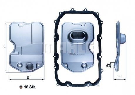 HX160KIT Фильтр АКПП VW Touareg/Porsche Cayenne 3.0-5.0 TDI 02-10 MAHLE / KNECHT подбор по vin на Brocar